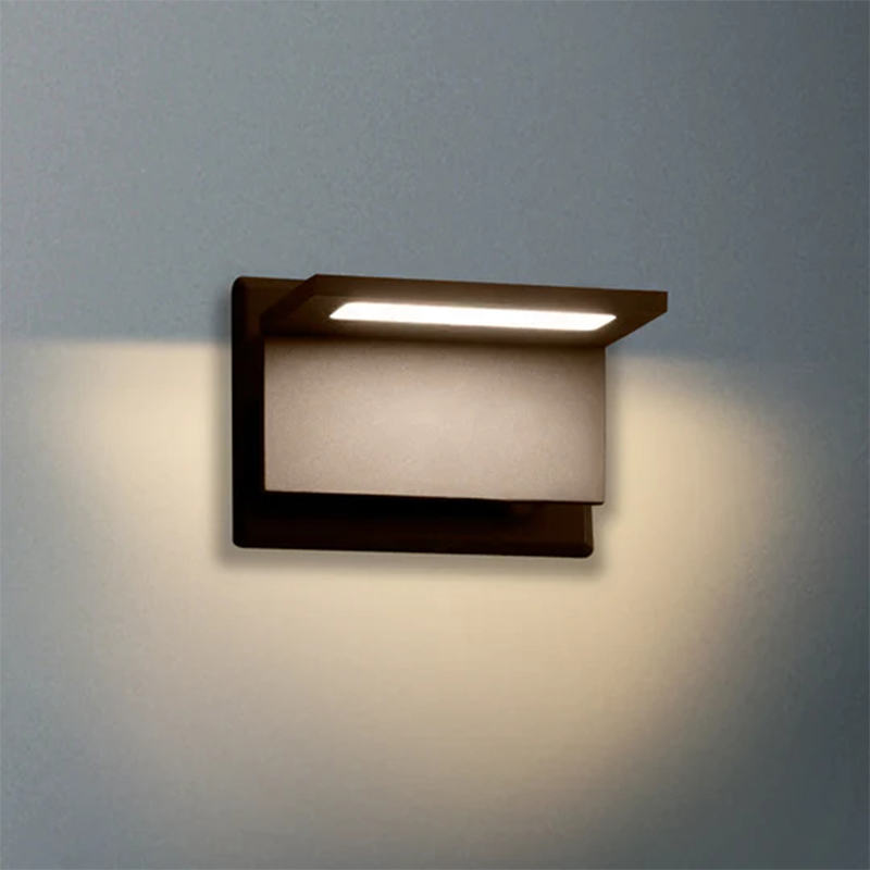 17309 IP54 10W 680Lm LED Musta/harmaa/valkoinen ulkoseinävalo